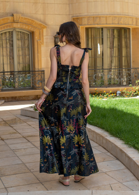 Enchanted Forest Smocked Maxi Set
