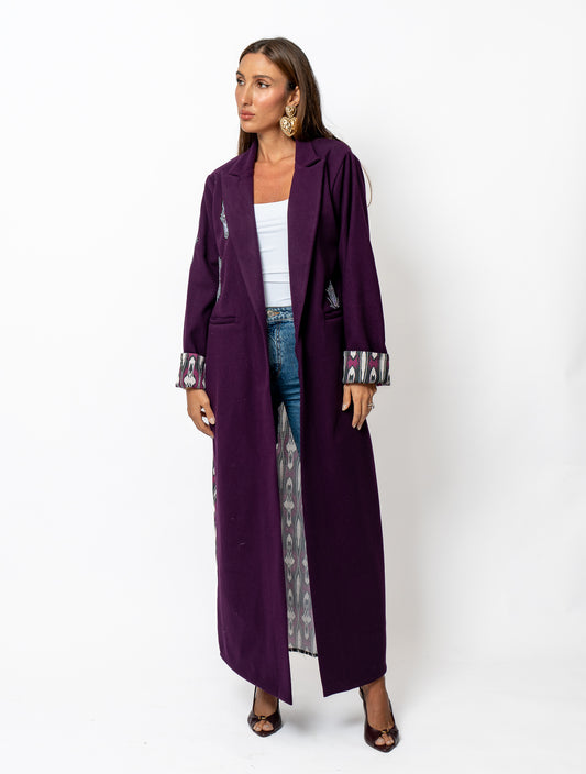 Wool burgundy