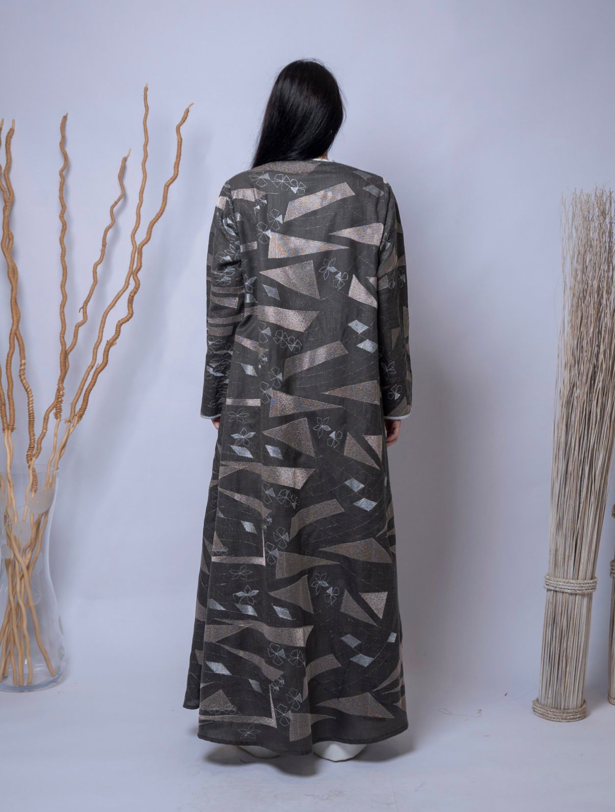 Classy Gray Abaya