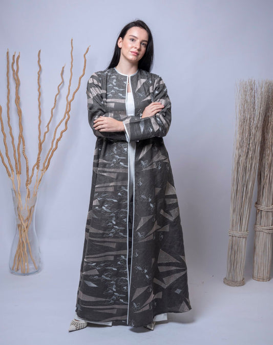 Classy Gray Abaya