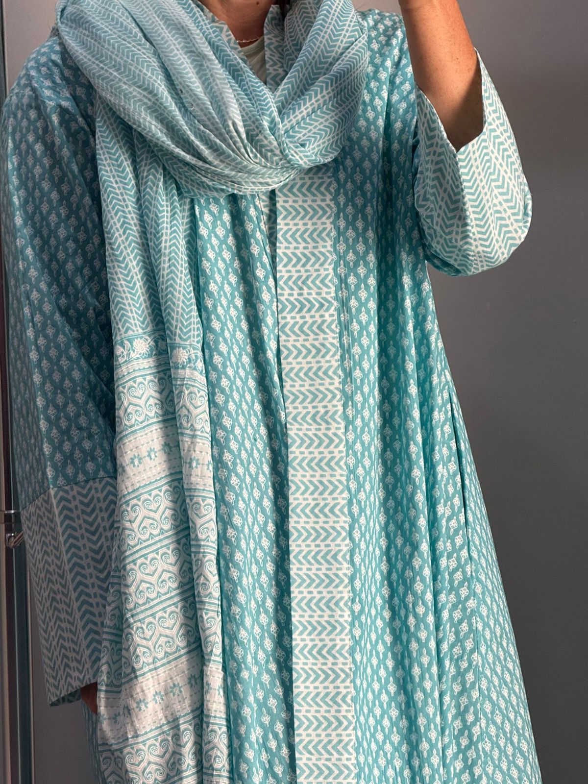Cotton Handblock Prints Indian abayas