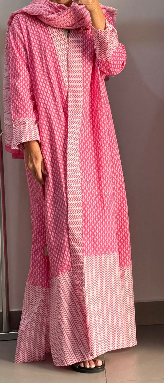 Cotton Handblock Prints Indian abayas