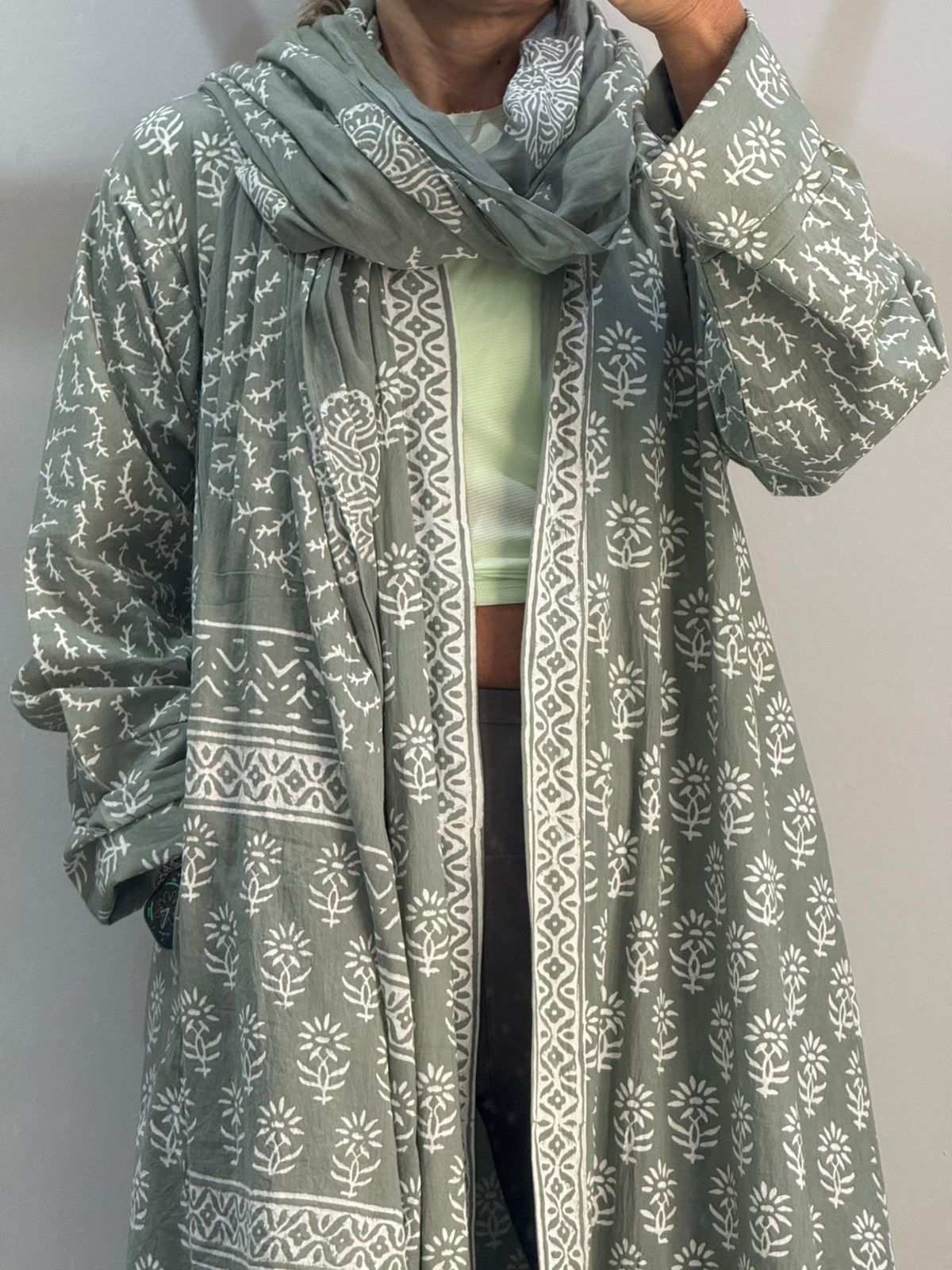 Indian Handblock Abaya