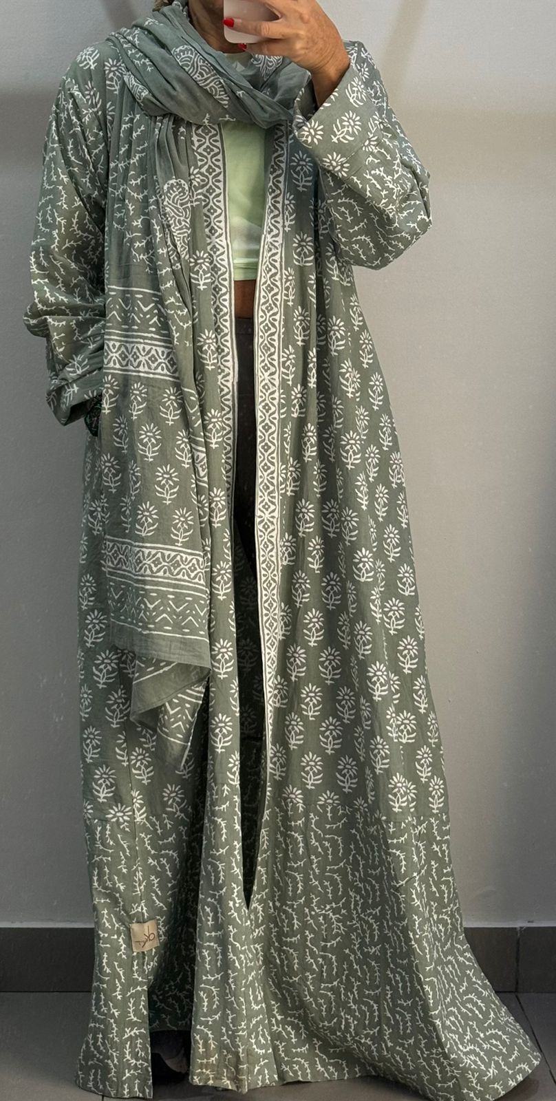 Indian Handblock Abaya
