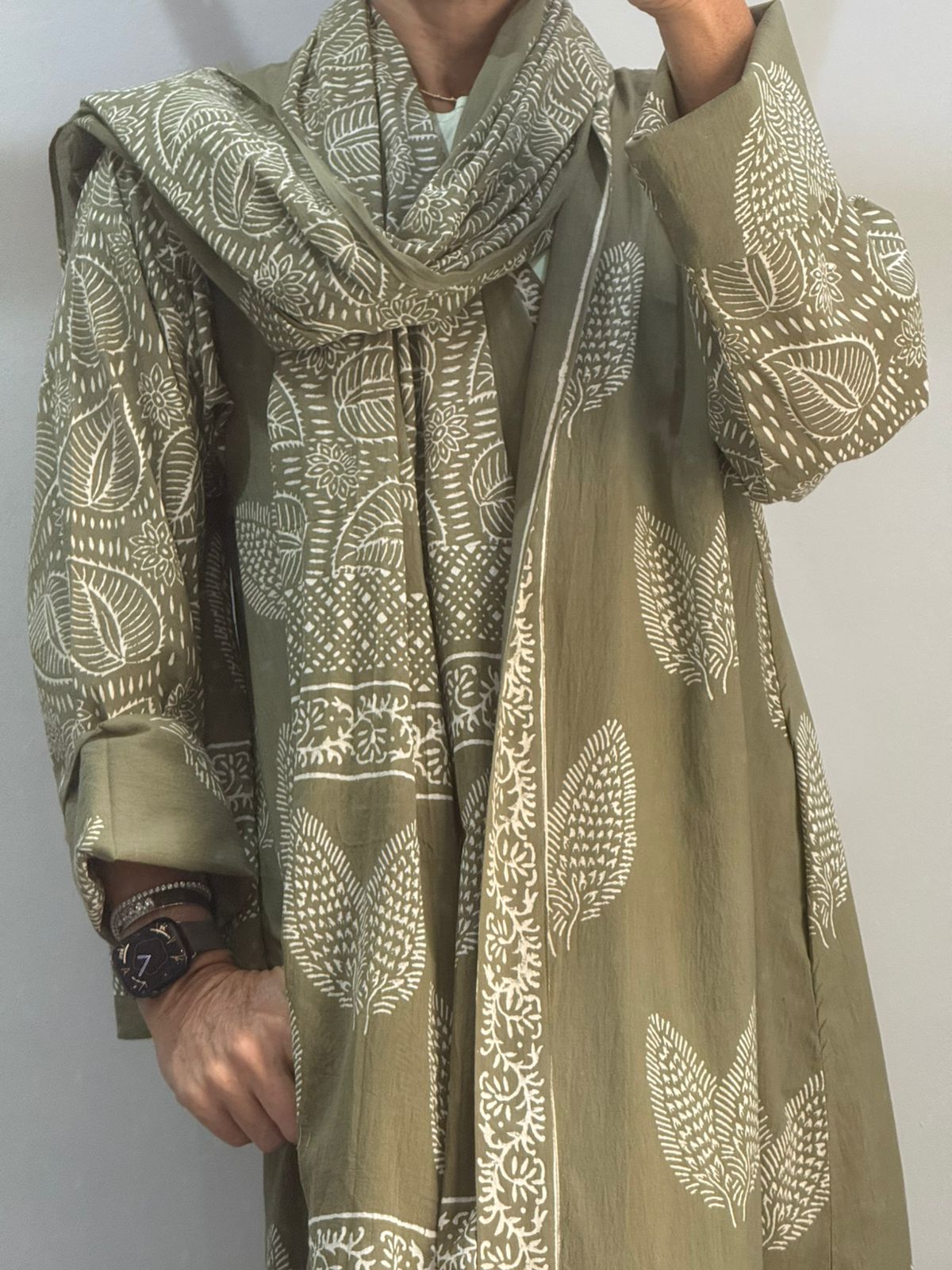 Indian Handblock Abaya
