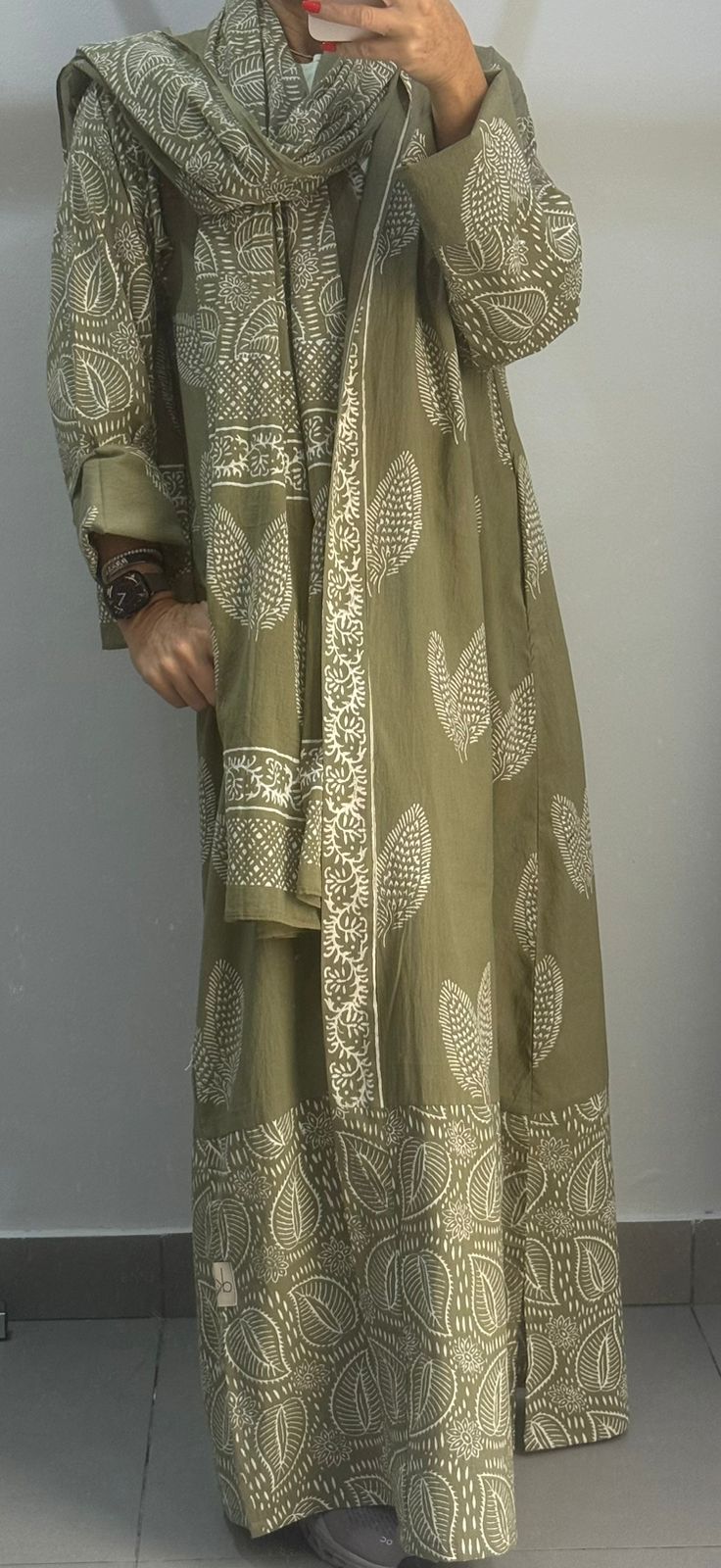 Indian Handblock Abaya