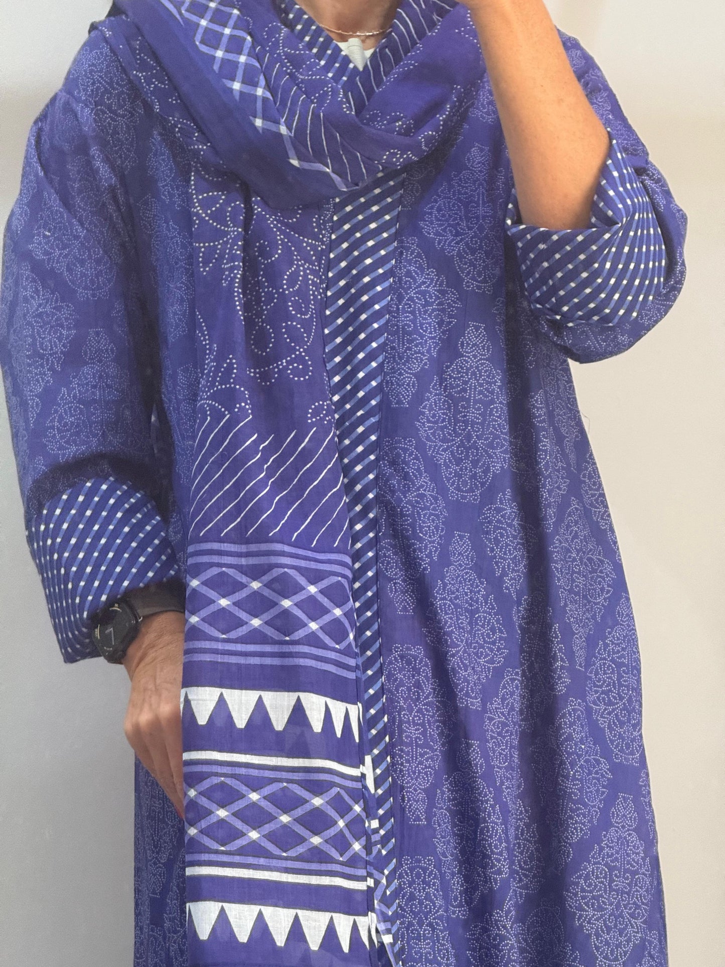 Indian Handblock Abaya