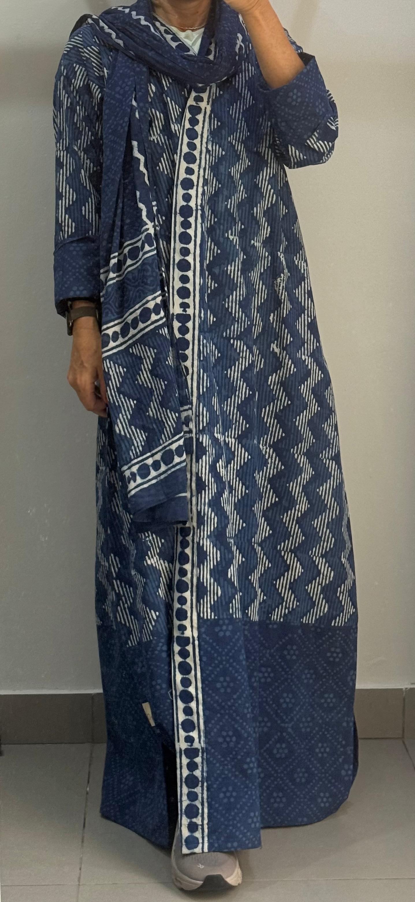 Indian Handblock Abaya