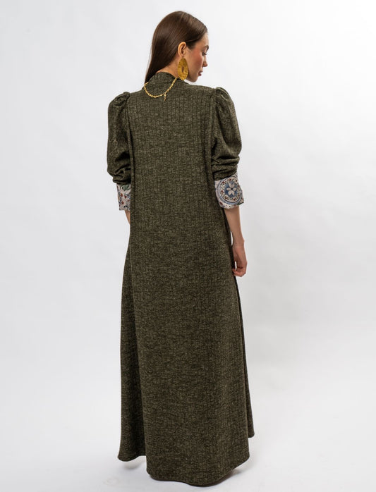 Wool green Wool dress