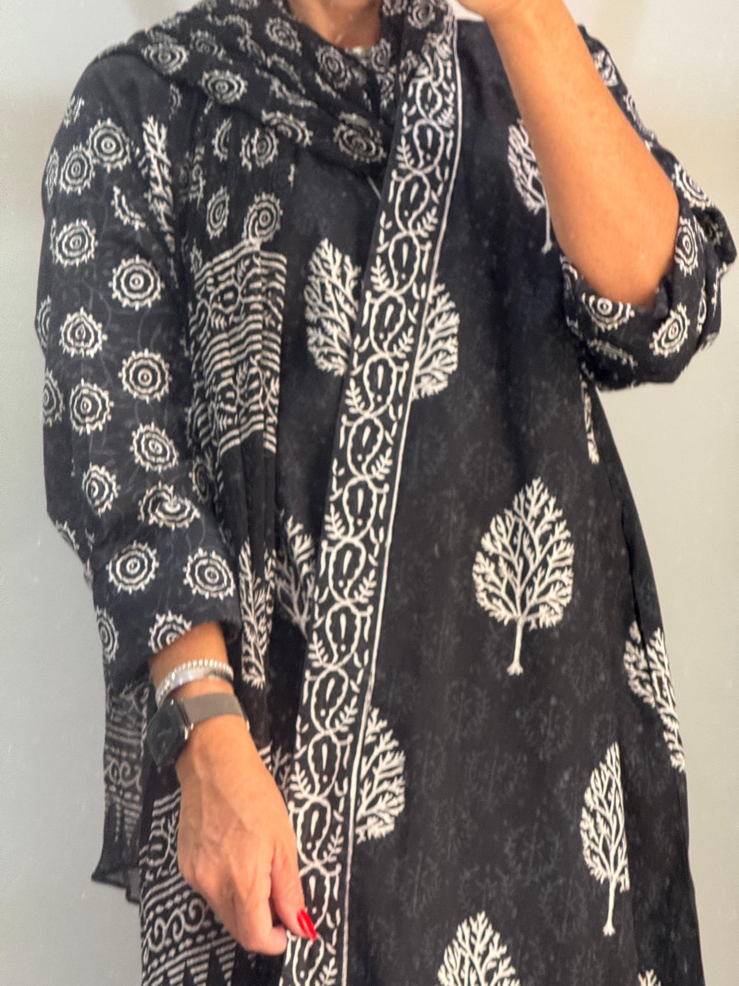 Indian Handblock Abaya