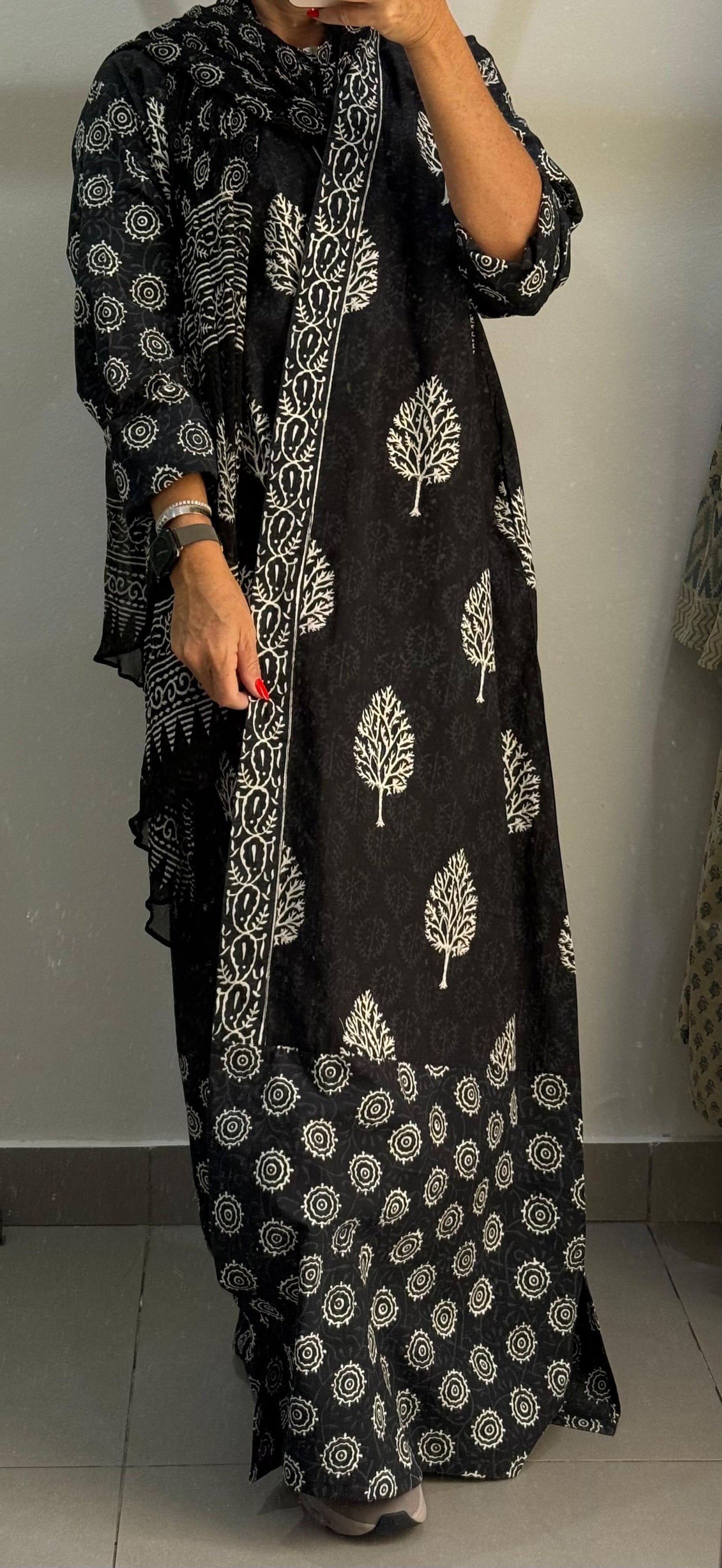 Indian Handblock Abaya