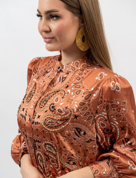Bandana silk dress
