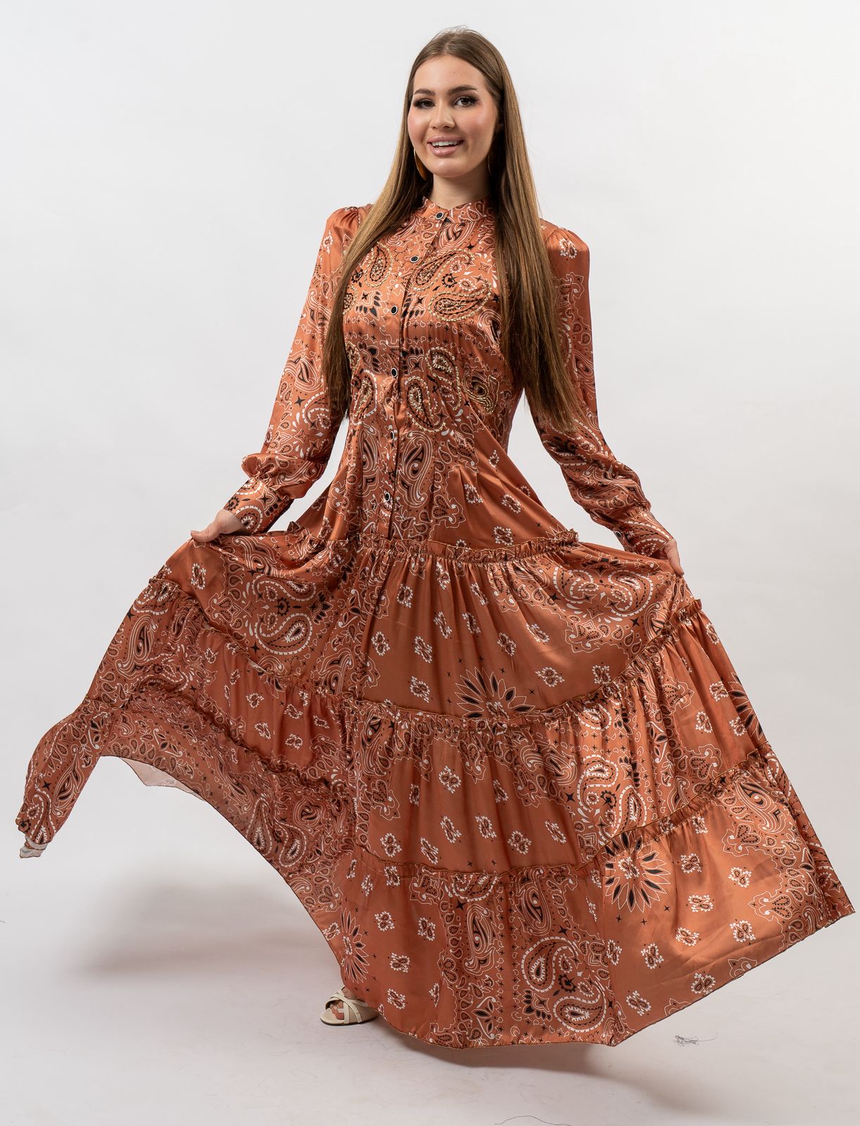 Bandana silk dress