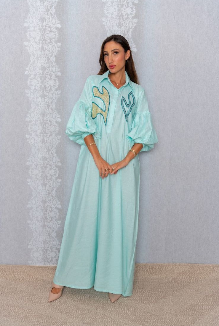 sky blue Murjan Viscose dress