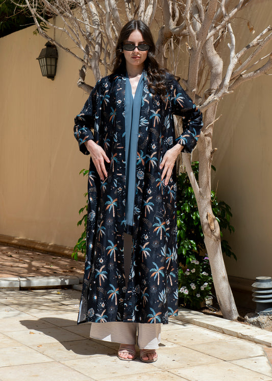 Midnight Palm Abaya