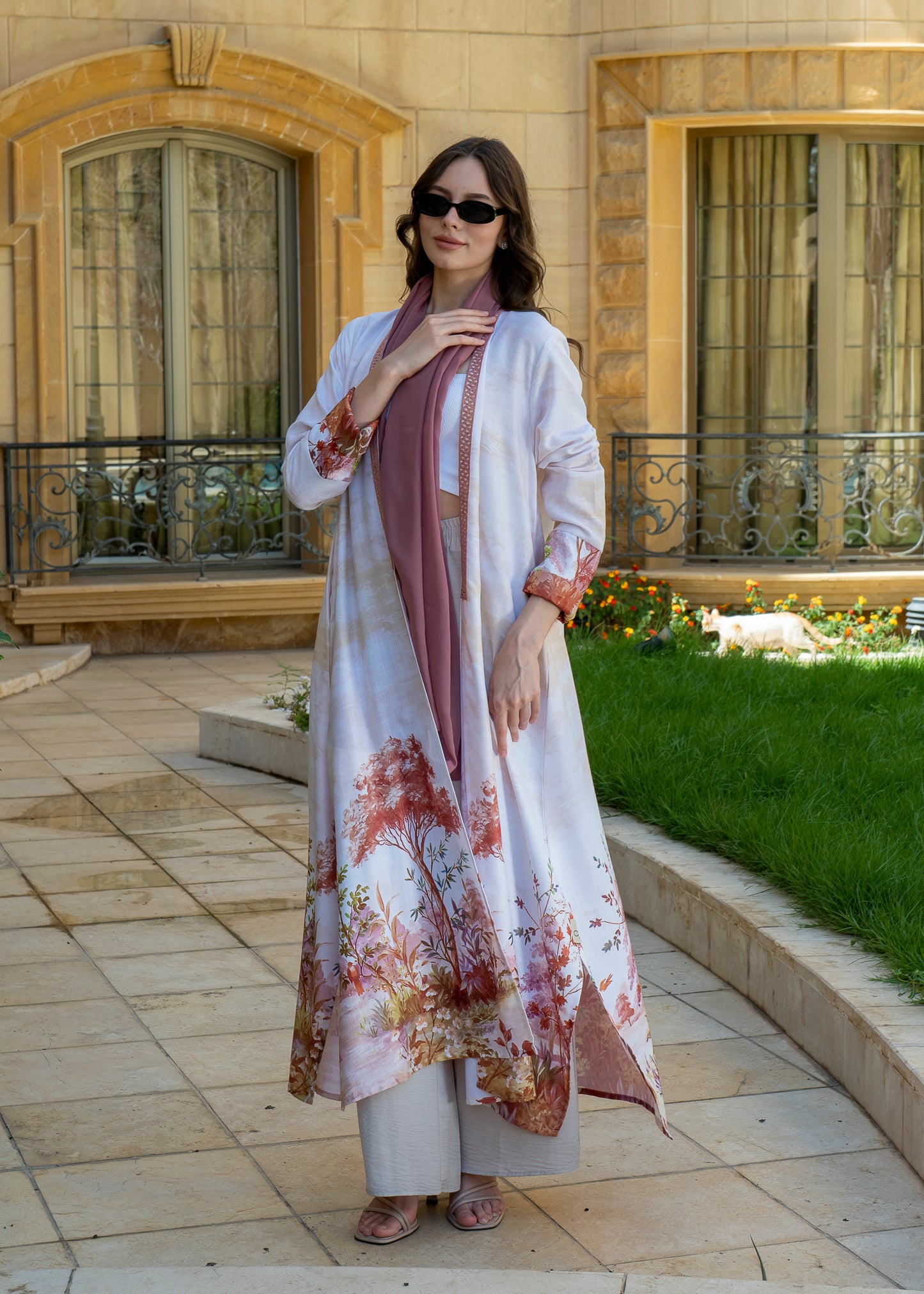 Sunset Garden Printed Kaftan