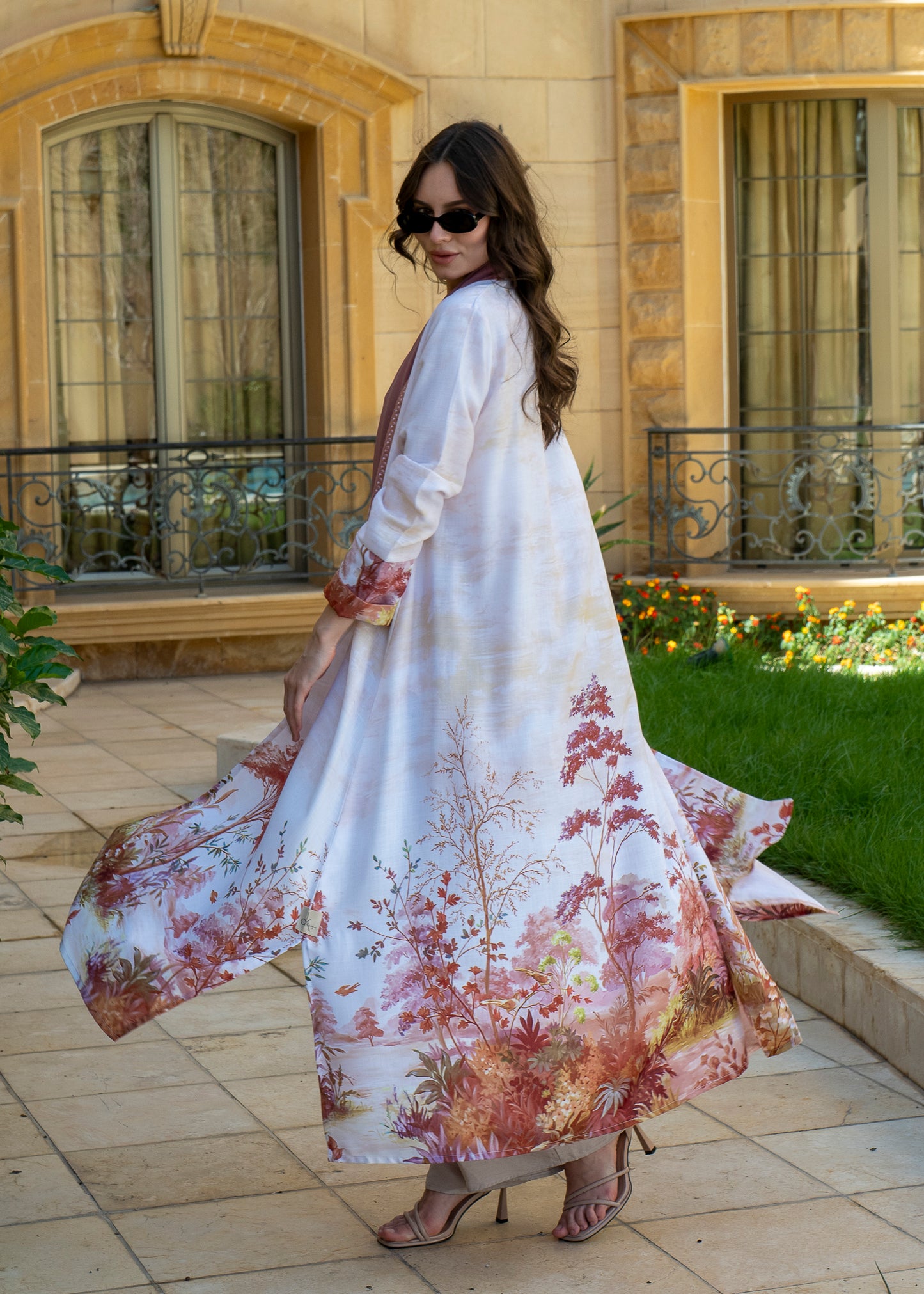 Sunset Garden Printed Kaftan