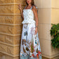 Botanical Illustration Smocked Maxi Set
