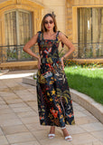 Amazonia Graphic Smocked Maxi Set