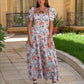 Meadow Floral Puff-Sleeve Dress