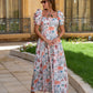 Meadow Floral Puff-Sleeve Dress