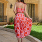 Crimson Starburst Midi Set