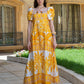 Golden Palm Maxi Dress