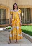 Golden Palm Maxi Dress