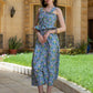 Azure Fan Smocked dress