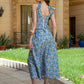 Azure Fan Smocked dress