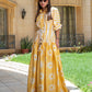 Citrine Sunbeam Mixed-Print Maxi Dress