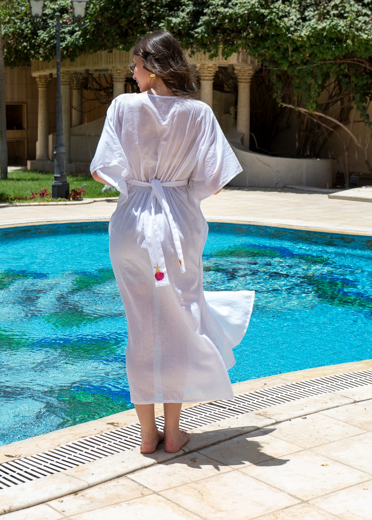 Seashell Embroidered dress