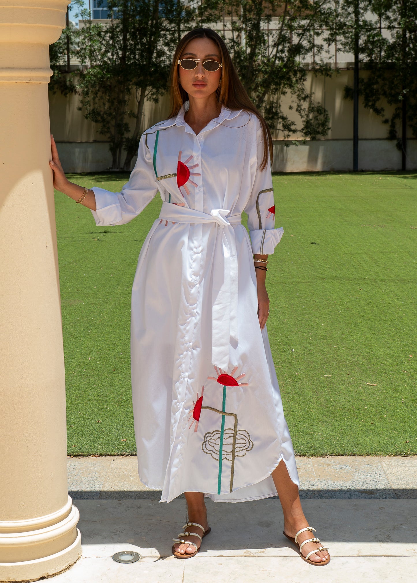 Radiant Horizon Shirt Dress