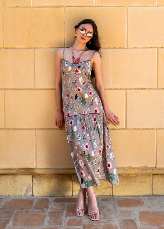 Artisan Floral Maxi Dress