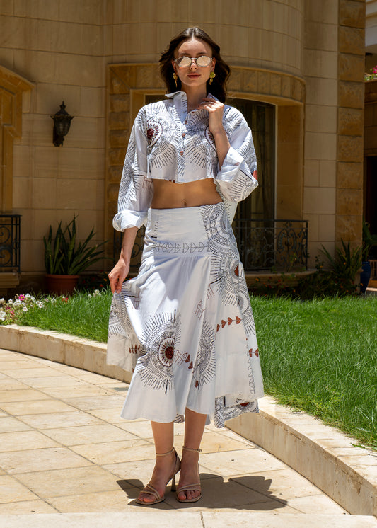 Celestial Embroidered Two-Piece Set