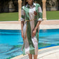 Emerald Stripe Shirt Dress