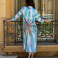 Azure Stripe Shirt Dress