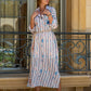 Nautical Striped Shirt Dress