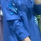 Blue cotton Abaya