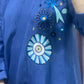 Blue cotton Abaya dress