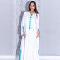 Chic Arabesque Linen Abaya