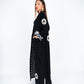 Crepe Abaya with White Daisy Accents