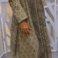 Beige prints Indian abaya