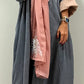Leaf style dandy Cotton Abaya