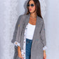 Grey Cotton Blazer Abaya