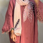 Leaf style dandy Cotton Abaya