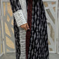 Black prints Indian abaya