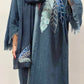 Leaf style dandy Cotton Abaya