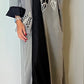 Leaf style dandy Cotton Abaya