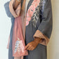 Leaf style dandy Cotton Abaya